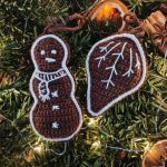 Świąteczne pierniczki - komplet ozdób choinkowych - 