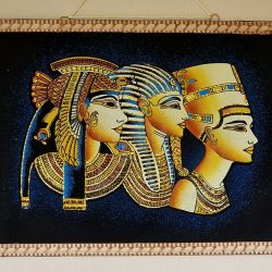 Obraz, 35x50cm, Kleopatra, Tutanchamon, Nefertiti, Płótno Faraońskie, Egipt, 100% oryginalny 28