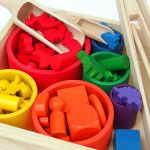 Sorter kolorów drewniany Montessori - Sorter kolorów drewniany