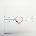 Kartka na Chrzest ręcznie robiona z gołębicą - Kartka na Chrzest w ozdobionej kopercie