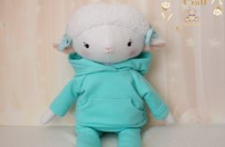 Owieczka Luna przytulanka w miętowym dresiku