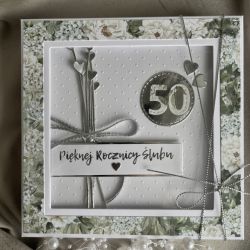 Kartka w pudełku z kopertą! Dowolna rocznica ślubu!