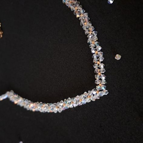 Naszyjnik Ślubny z Kryształków Preciosa 