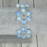 Bransoletka CANDY Blue, white and crystal - 