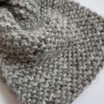 Wełniana opaska twist na głowę 100% alpaka - szara - Wełniana opaska twist na głowę 100% alpaka