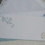 Pamiątka Chrztu św. - 'błękit i perełki' - 