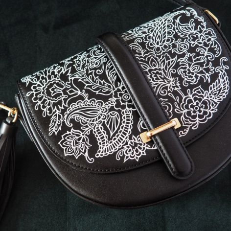 Torebka na ramię ręcznie malowana