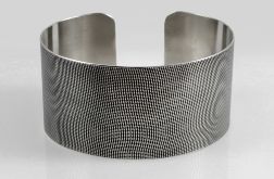 Płótno - metalowa bransoleta 151026-03