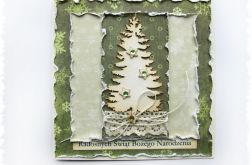 Kartka świąteczna z choinką