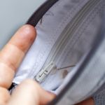 Jasnoszary portfel damski - 