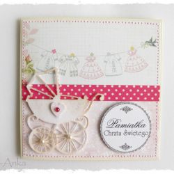 Kartka na Chrzest dla dziewczynki