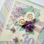 Kartka URODZINOWA pastelowa - Urodzinowa kartka z różami