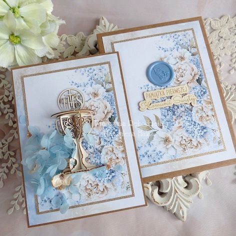 Komunijna kartka w pudełku 644