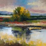 Pejzaż-praca formatu 18/24 cm- pastele suche.  - 