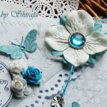 Kopertówka z okazji ślubu- szarości i turkusy - 