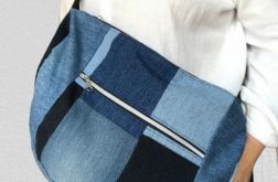 Torebka na ramię, hobobag jeansowa.