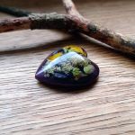 Magnes z żywicy na lodówkę - Lawendowe Serce Natury - 3