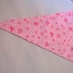 Girlanda różowo-biała - proporczyk różowy