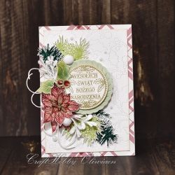 Wesołych Świąt - z poinsettią