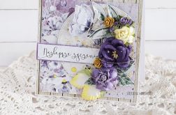 Kartka urodzinowa - w fioletach, 438