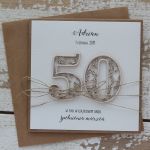Rustykalna kartka urodzinowa na 30,40,50 - kartka na urodziny