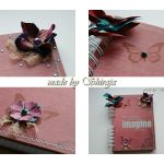 Notes/Pamiętnik 'bordo i kwiaty' - 