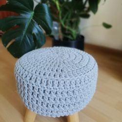 Pokrowiec na stołek,taboret, średnica 35cm.