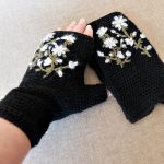 Rękawiczki-mitenki czarne - 