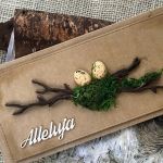 083,Wielkanoc-kartka wielkanocna z chrobotkiem - 083,Wielkanoc-kartka wielkanocna z chrobotkiem