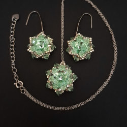 Zielony Zestaw Biżuterii "Chrysolite"