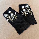 Rękawiczki-mitenki czarne - 