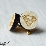 Drewniane spinki do mankietów SUPERMAN - superman 3