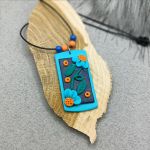 „VANESSA” wisiorek z glinki polimerowej - „VANESSA” wisiorek z glinki polimerowej