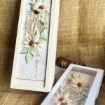 138,Ślubna skrzyneczka na wino z kartką w pudełku  - 138,Ślubna skrzyneczka na wino z kartką w pudełku