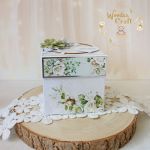 Exploding box ślubny kartka "White Roses 2" - 