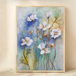Kwiaty-akwarela formatu 24/18 cm  - 