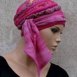 turban EDYTA - turban EDYTA, szarfa wiązana z boku głowy