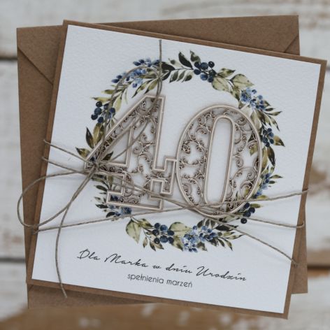 Kartka urodzinowa na 40 urodziny 