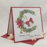 Kartka świąteczna na Boże Narodzenie BN 8  - Kartka świąteczna z dekorem