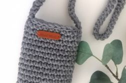 Mała torebka na ramię, etui na telefon,listonoszka szary