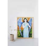 Anioł Stróż Ogrodowy 33x24 cm, J Aga Art - Obrazek z Aniołem Stróżem Ogrodowym