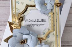Elegancka kartka ślubna w pudełku