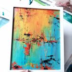 Prezent na urodziny obraz abstrakcyjny "Port" - Obraz w całości