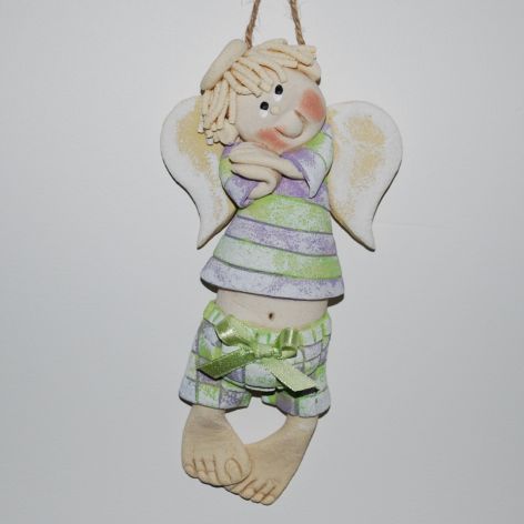 Grzesiu to ja - aniołek z masy solnej, prezent, dekoracja