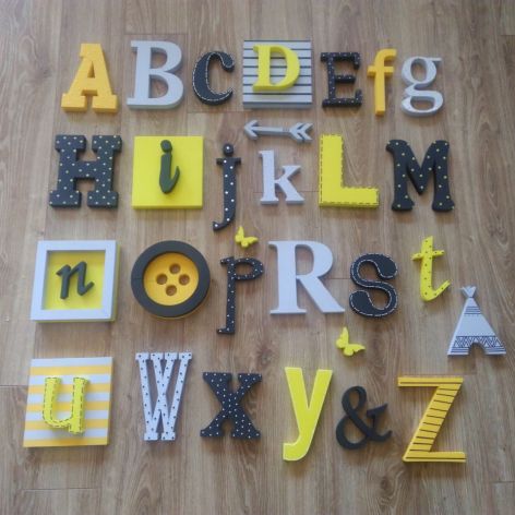alfabet -żółty