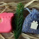 Zestaw Świąteczna skarpeta mydło i woreczek - zestaw ze skarpetą