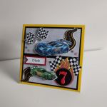 Personalizowana kartka ręcznie robiona na urodziny Hot Wheels - Personalizowana kartka ręcznie robiona na urodziny Hot Wheels