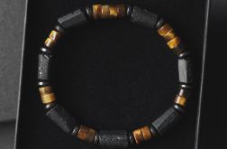 Bransoletka męska turmalin tygrysie oko ts99