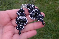 Kolczyki sutasz Czerń & Biel