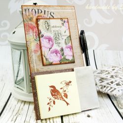 Notes na lodówkę -różany ogród